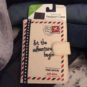 Leather passport holder